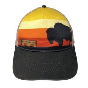 Yellowstone National Park Snapback Trucker Hat Multicolor OSFA Mesh Back